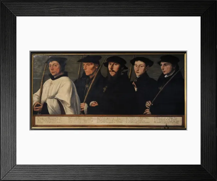 Framed Print : Five members of the Utrecht Brotherhood of Jerusalem Pilgrim Framed Print : Five members of the Utrecht Brotherhood of Jerusalem Pilgrim