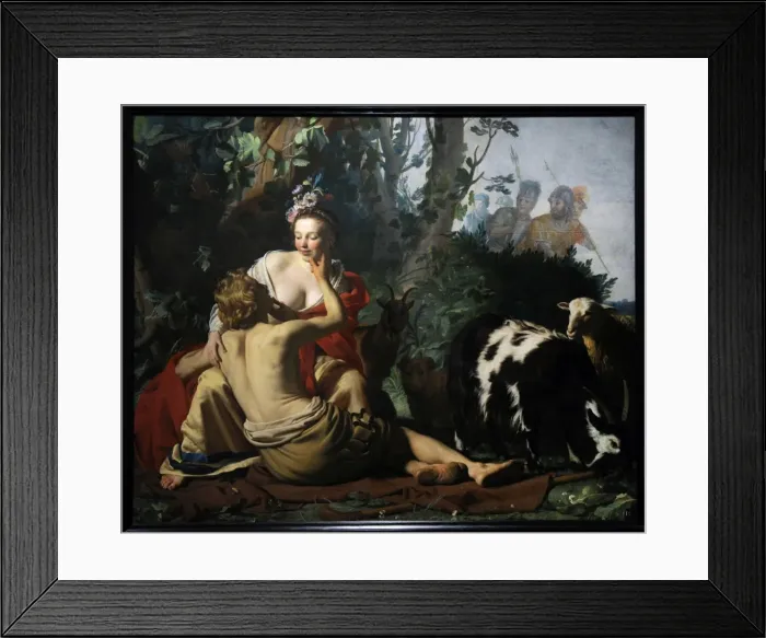 Framed Print : Granida and Daifilo, 1625, by Gerard van Honthorst (1592-165 Framed Print : Granida and Daifilo, 1625, by Gerard van Honthorst (1592-165