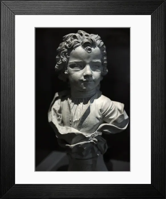 Framed Print : Bust of Carolus Richard as a child by Jacob Cressant (1675 / 1 Framed Print : Bust of Carolus Richard as a child by Jacob Cressant (1675 / 1