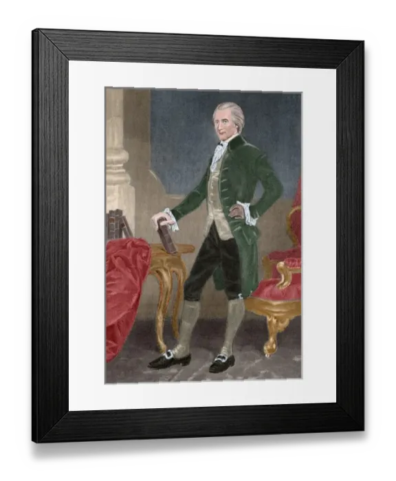 Framed Print : Henry Lee III (1756-1818). Engraving. Colored Framed Print : Henry Lee III (1756-1818). Engraving. Colored