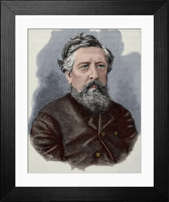 Framed Print : Wilhelm Liebknecht (1826-1900). German social democrat. Foun Framed Print : Wilhelm Liebknecht (1826-1900). German social democrat. Foun