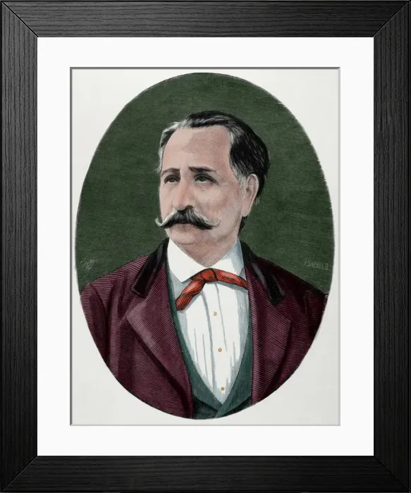 Framed Print : Eusebio Lillo (1826-1910). Chilean poet and politician. Engr Framed Print : Eusebio Lillo (1826-1910). Chilean poet and politician. Engr