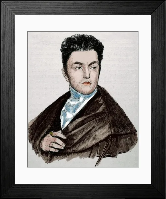 Framed Print : Maximilian Emanuel von Lerchenfeld (1778-1843). Germany. Eng Framed Print : Maximilian Emanuel von Lerchenfeld (1778-1843). Germany. Eng