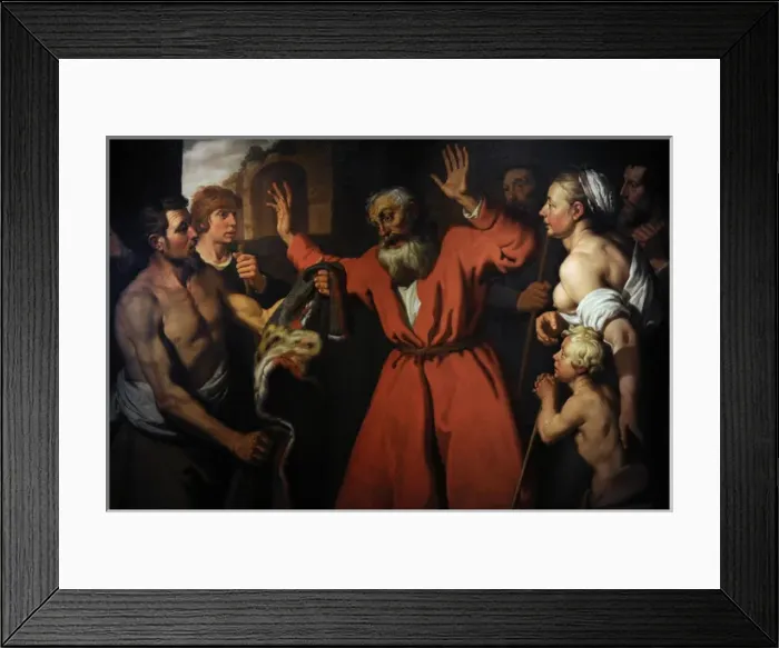 Framed Print : Baroque. Jacob recognizes the bloody dress of her son joseph Framed Print : Baroque. Jacob recognizes the bloody dress of her son joseph