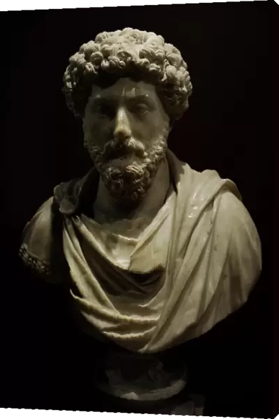 Bust of the Roman emperor Marcus Aurelius (121-180 AD)