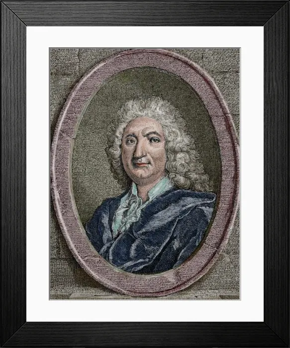 Framed Print : Alain-Rene Lesage (1668-1747). French novelist and playwrigh Framed Print : Alain-Rene Lesage (1668-1747). French novelist and playwrigh