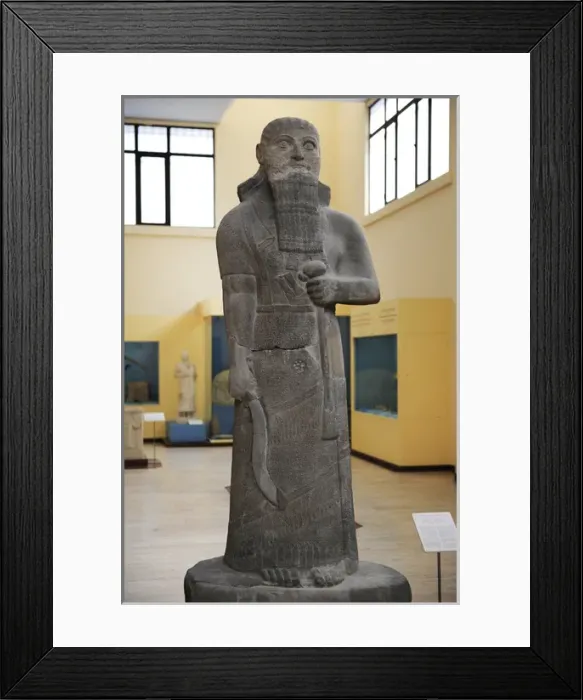 Framed Print : Statue of a Assyrian King Shalmaneser III (858-824 BC) Framed Print : Statue of a Assyrian King Shalmaneser III (858-824 BC)