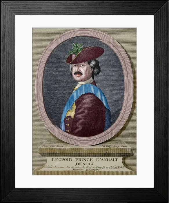 Framed Print : Leopold I, Prince of Anhalt-Dessau (1676 A?o??n? 1747). Ge Framed Print : Leopold I, Prince of Anhalt-Dessau (1676 A?o??n? 1747). Ge