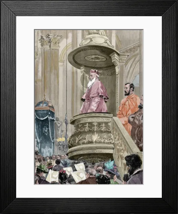Framed Print : Charles Lavigerie (1825-1892). French missionary and cardina Framed Print : Charles Lavigerie (1825-1892). French missionary and cardina