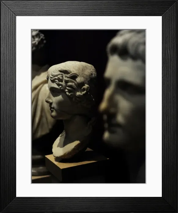 Framed Print : Head of Agrippina the Elder (14 BC-33 AD). Marble Framed Print : Head of Agrippina the Elder (14 BC-33 AD). Marble