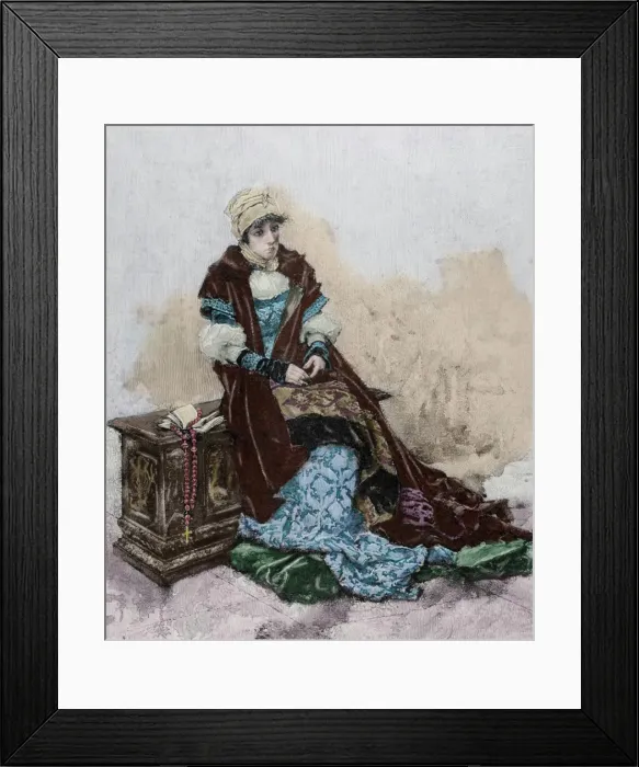 Framed Print : Joanna of Castile (1479-1555). Queen in her own right of Framed Print : Joanna of Castile (1479-1555). Queen in her own right of