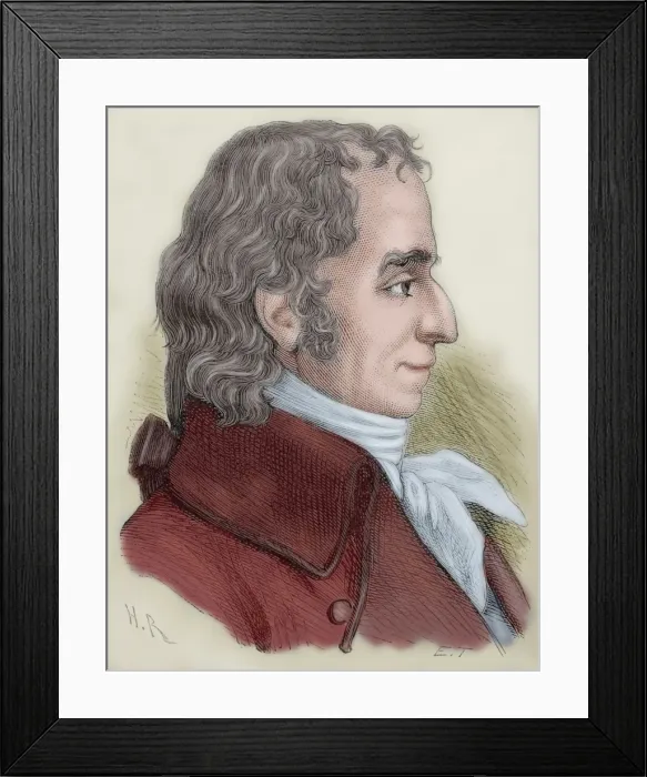 Framed Print : Laurent Lecointre (1742-1805). Portrait. Colored engraving Framed Print : Laurent Lecointre (1742-1805). Portrait. Colored engraving