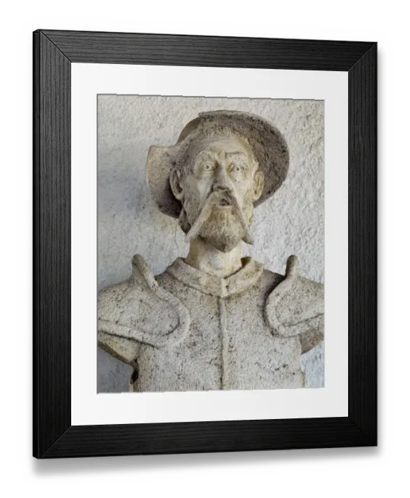 Framed Print : Don Quixote. Sculpture. Spain Framed Print : Don Quixote. Sculpture. Spain