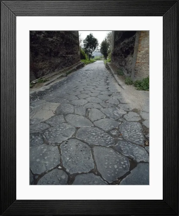 Framed Print : Via Domiziana (Domitiana). Cumae. Italy Framed Print : Via Domiziana (Domitiana). Cumae. Italy