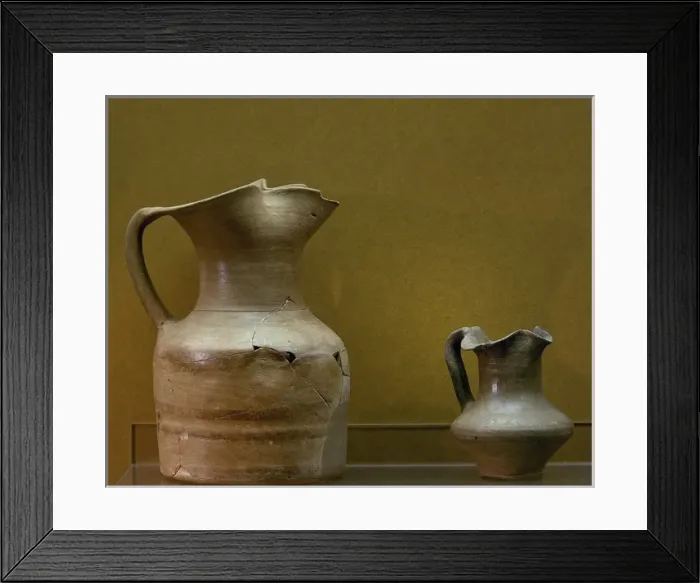 Framed Print : Iberian art. Spain. Catalonia. Oenochoe. 3rd century B. C. Si Framed Print : Iberian art. Spain. Catalonia. Oenochoe. 3rd century B. C. Si