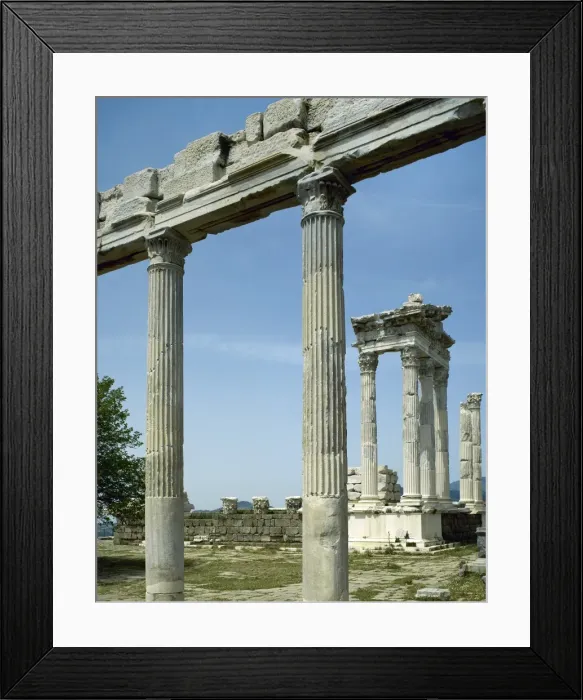 Framed Print : Greek art. Turkey. Pergamon. Temple of Trajan. Turkey Framed Print : Greek art. Turkey. Pergamon. Temple of Trajan. Turkey