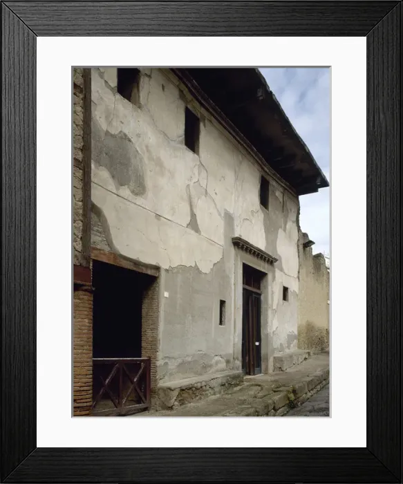 Framed Print : Roman art. Italy. Herculaneum. House. Facade Framed Print : Roman art. Italy. Herculaneum. House. Facade