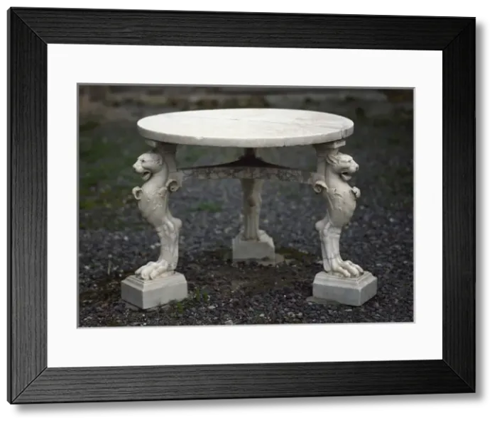 Framed Print : Italy. Herculaneum. The House of the Stags. 1st AD. Small ta Framed Print : Italy. Herculaneum. The House of the Stags. 1st AD. Small ta