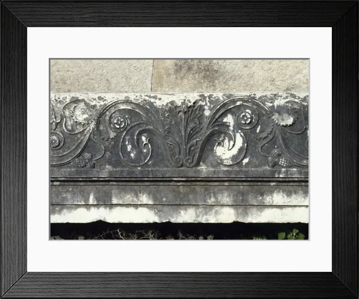 Framed Print : Italy. Pompeii. Via Sepulchre. Relief decorated with floral Framed Print : Italy. Pompeii. Via Sepulchre. Relief decorated with floral