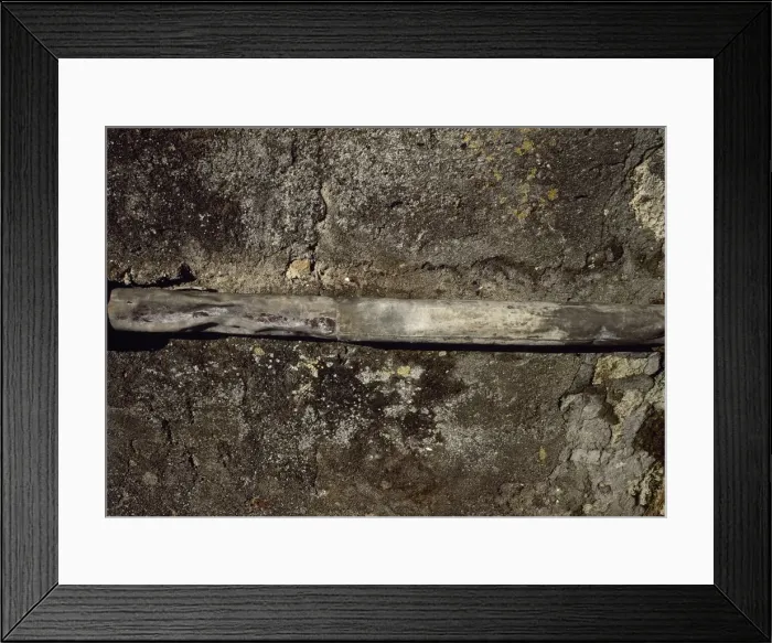 Framed Print : Italy. Pompeii. An original Roman lead pipe Framed Print : Italy. Pompeii. An original Roman lead pipe