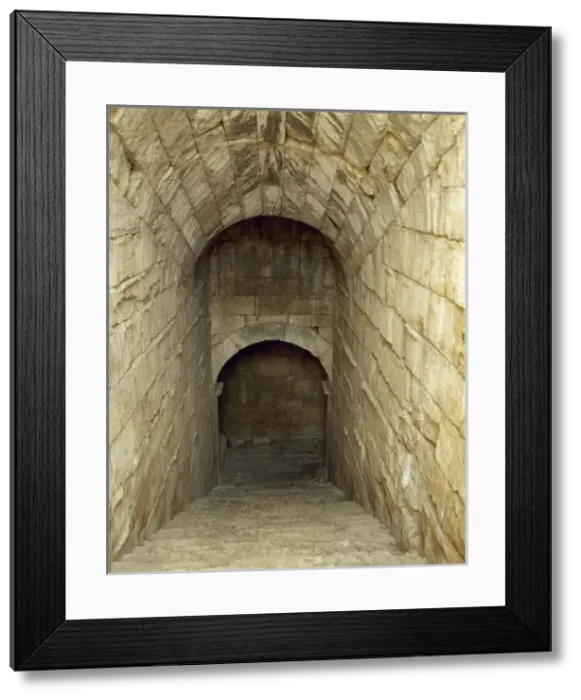 Framed Print : Turkey. Miletus. Theather. 4th century BC. Tunnel access Framed Print : Turkey. Miletus. Theather. 4th century BC. Tunnel access