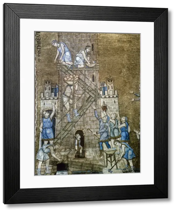 Framed Print : Italiy. Venice. Saint Marks Basilica. Construction of the t Framed Print : Italiy. Venice. Saint Marks Basilica. Construction of the t