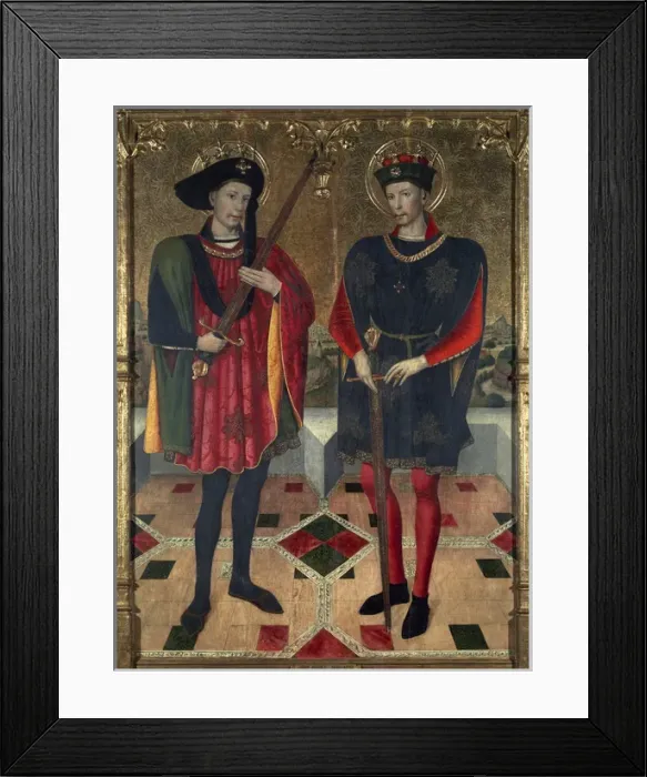 Framed Print : Jaume Huget (1412-1492). Altarpiece of the Saints Abdon Framed Print : Jaume Huget (1412-1492). Altarpiece of the Saints Abdon