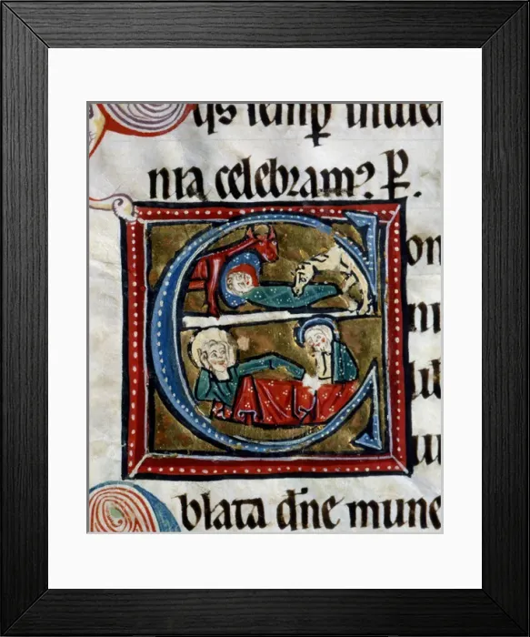 Framed Print : Nativity. Miniature. Anonymous. Spain Framed Print : Nativity. Miniature. Anonymous. Spain