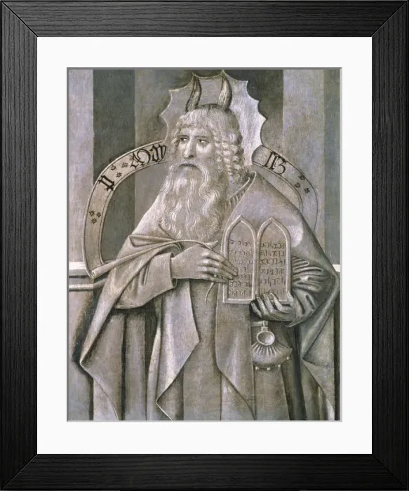 Framed Print : Juame Huguet (1412-1492). Moses. C. 1455 Framed Print : Juame Huguet (1412-1492). Moses. C. 1455