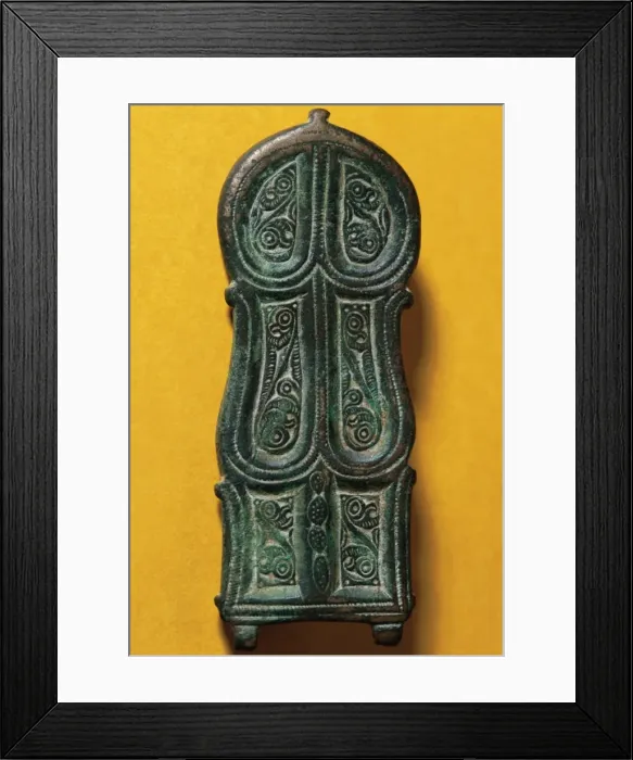 Framed Print : Visigoths buckle. Bonze. 6th century. From Solius. Catalonia Framed Print : Visigoths buckle. Bonze. 6th century. From Solius. Catalonia