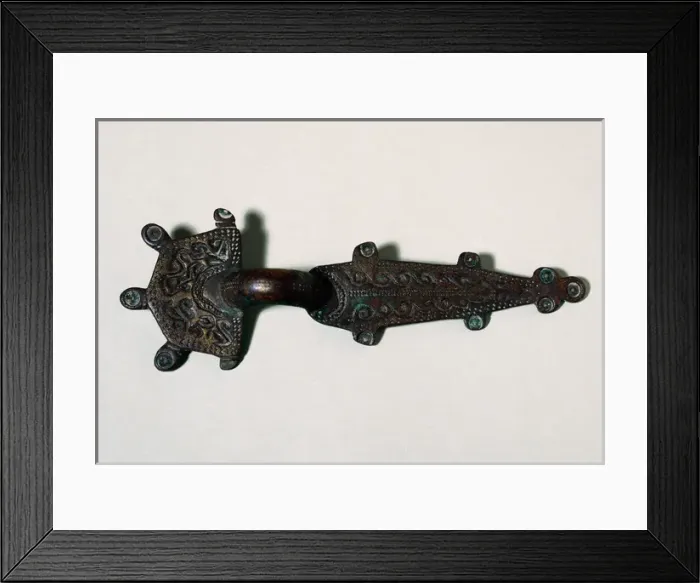 Framed Print : Visigothic art. Spain. Pin of bronze. 6th-7th century. From Framed Print : Visigothic art. Spain. Pin of bronze. 6th-7th century. From
