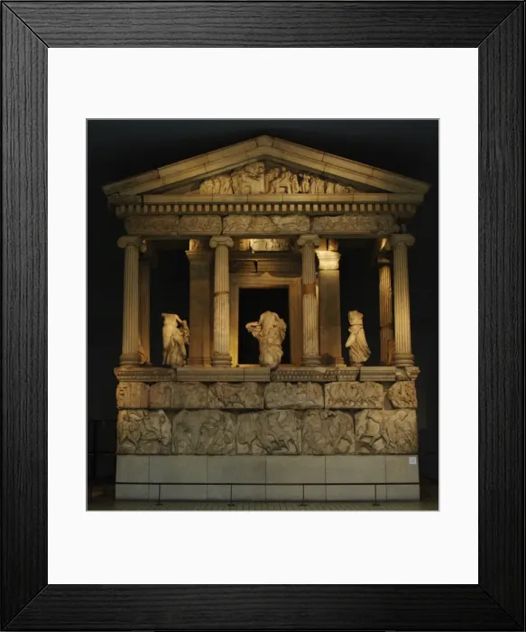 Framed Print : Neried Monument. Classical Period Lycia. Kinik, Antalya prov Framed Print : Neried Monument. Classical Period Lycia. Kinik, Antalya prov