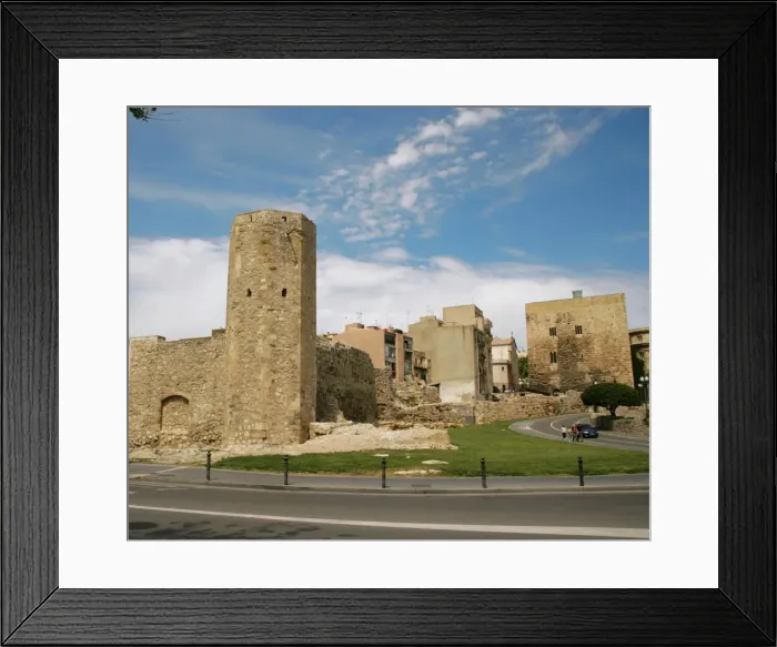Framed Print : Spain. Catalonia. Tarragona. Muralleta. Small wall. 15th c Framed Print : Spain. Catalonia. Tarragona. Muralleta. Small wall. 15th c