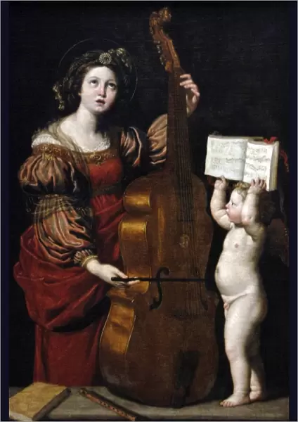 Domenico Zampieri (1581-1641). Saint Cecilia with an Angel