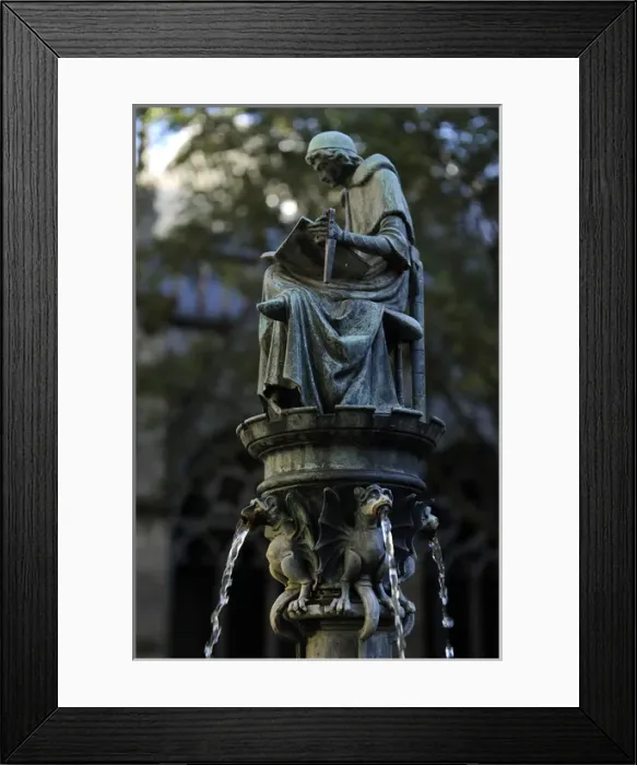 Framed Print : Netherlands. Utrecht. St. Martins Cathedral. Cloister fount Framed Print : Netherlands. Utrecht. St. Martins Cathedral. Cloister fount