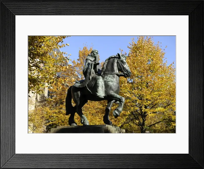 Framed Print : Willibrord (658-739). Northumbrian missionary saint. Statue Framed Print : Willibrord (658-739). Northumbrian missionary saint. Statue