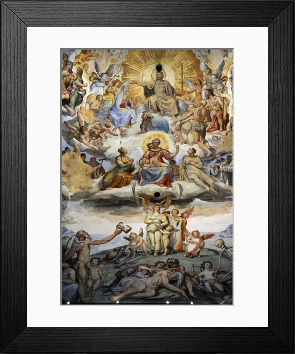 Framed Print : Italy. Florence. Dome of Brunelleschi. Last Judgement, by Gi Framed Print : Italy. Florence. Dome of Brunelleschi. Last Judgement, by Gi