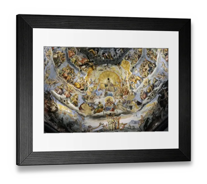 Framed Print : Italy. Florence. Dome of Brunelleschi. Last Judgement, by Gi Framed Print : Italy. Florence. Dome of Brunelleschi. Last Judgement, by Gi