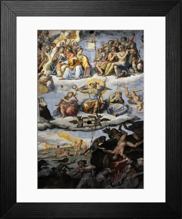 Framed Print : Italy. Florence. Dome of Brunelleschi. Last Judgement, by Gi Framed Print : Italy. Florence. Dome of Brunelleschi. Last Judgement, by Gi