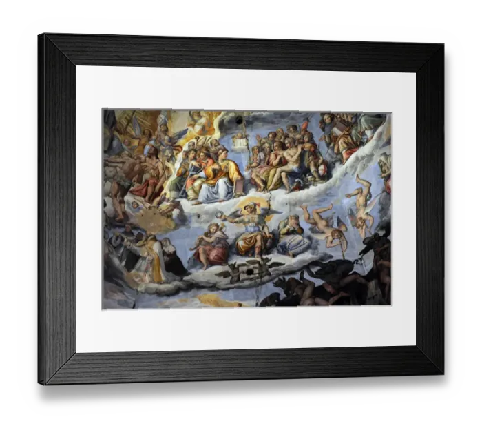 Framed Print : Italy. Florence. Dome of Brunelleschi. Last Judgement, by Gi Framed Print : Italy. Florence. Dome of Brunelleschi. Last Judgement, by Gi