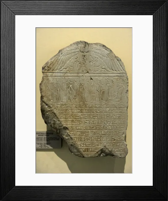 Framed Print : Stele about priestess Takerseb. 332-30 BC. Limestone. Egypt Framed Print : Stele about priestess Takerseb. 332-30 BC. Limestone. Egypt