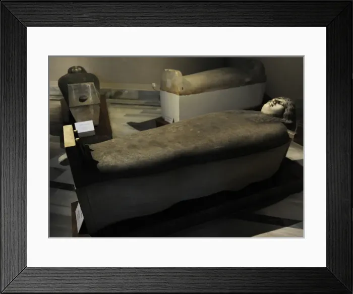 Framed Print : Anthropoid sarcophagus. 3rd quarter of 5th century BC. From Framed Print : Anthropoid sarcophagus. 3rd quarter of 5th century BC. From
