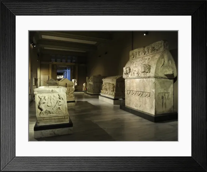 Framed Print : Interior of Archaeological museum. Istanbul. Turkey Framed Print : Interior of Archaeological museum. Istanbul. Turkey