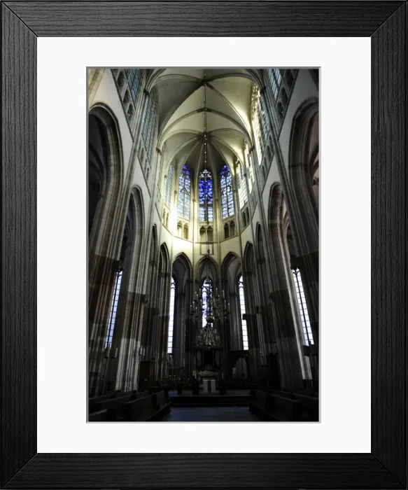 Framed Print : Netherlands. Utrecht. St. Martins Cathedral. Gothic. Interi Framed Print : Netherlands. Utrecht. St. Martins Cathedral. Gothic. Interi