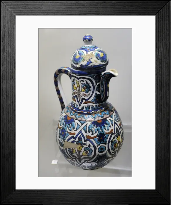 Framed Print : Ewer. Kutahya. 19th-20th centuries Framed Print : Ewer. Kutahya. 19th-20th centuries