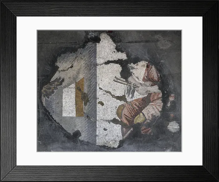Framed Print : Great Palace Mosaic Museum. Byzantine style. Flight of birds Framed Print : Great Palace Mosaic Museum. Byzantine style. Flight of birds