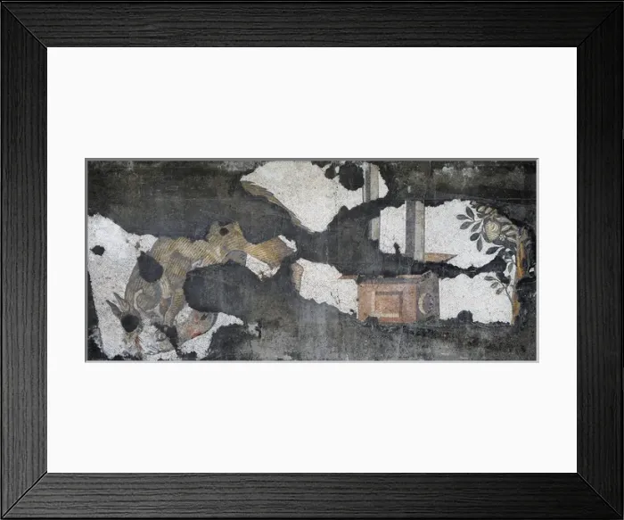Framed Print : Great Palace Mosaic Museum. Byzantine style. Wolf. Istanbul Framed Print : Great Palace Mosaic Museum. Byzantine style. Wolf. Istanbul