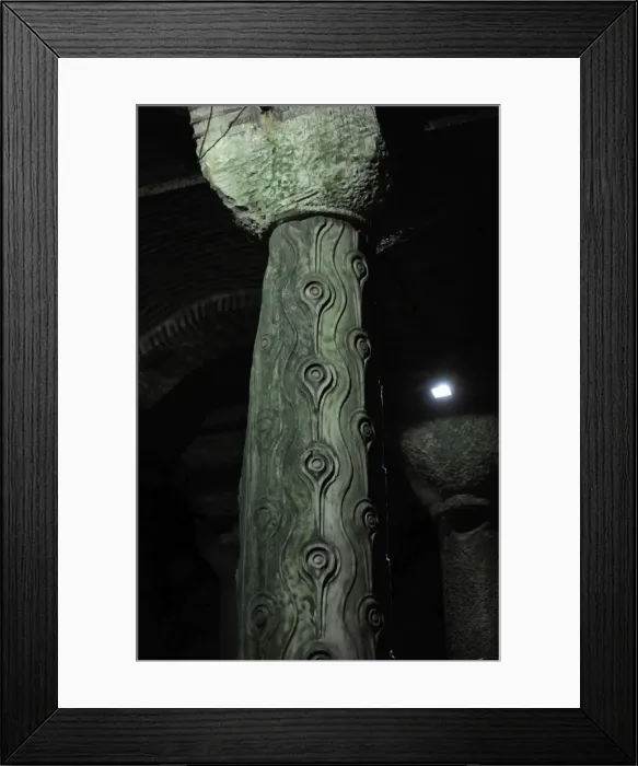 Framed Print : Column of Tears. Basilica Cistern. 6th century. Istanbul. Tu Framed Print : Column of Tears. Basilica Cistern. 6th century. Istanbul. Tu