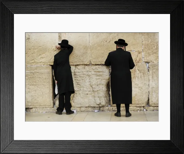 Framed Print : Jews praying at the Western Wall. Jerusalem. Israel Framed Print : Jews praying at the Western Wall. Jerusalem. Israel