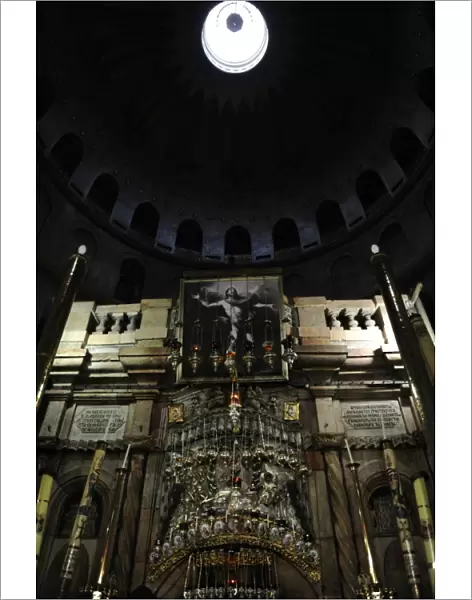 Israel. Jerusalem. The Tomb of Christ at The Holy Sepulchre